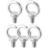 QWORK Shoulder Lifting Ring Eye Bolt, 5 Pack 304 Stainless