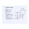 Canomo 4" Universal Light Fixture Crossbar 360 Rotation, Cross-Shaped Lighting