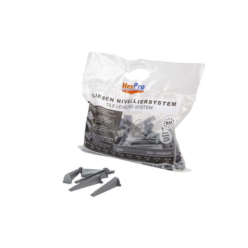 HexPro Tile Levelling System 1 mm 1.5 mm 2 mm
