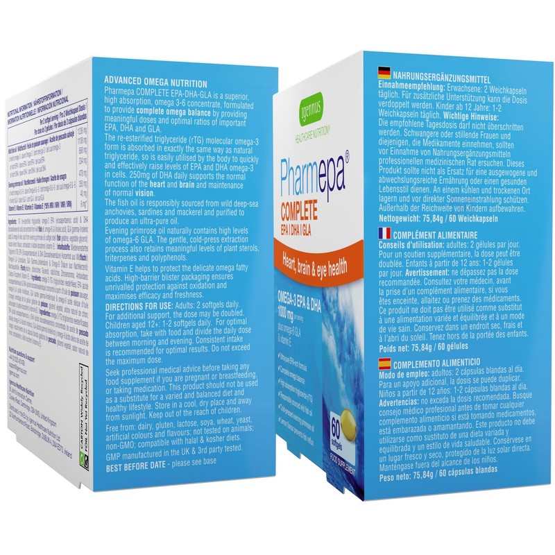 Igennus Pharmepa Complete EPA DHA rTG Omega 3 Fatty Acids