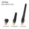 sourcing map 15pcs TIG Back Cap 57Y02 57Y03 57Y04 Fit