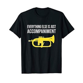 EVERYTHING ELSE IS JUST ACCOMPANIMENTS, Funny Flugelhorn T-Shirt