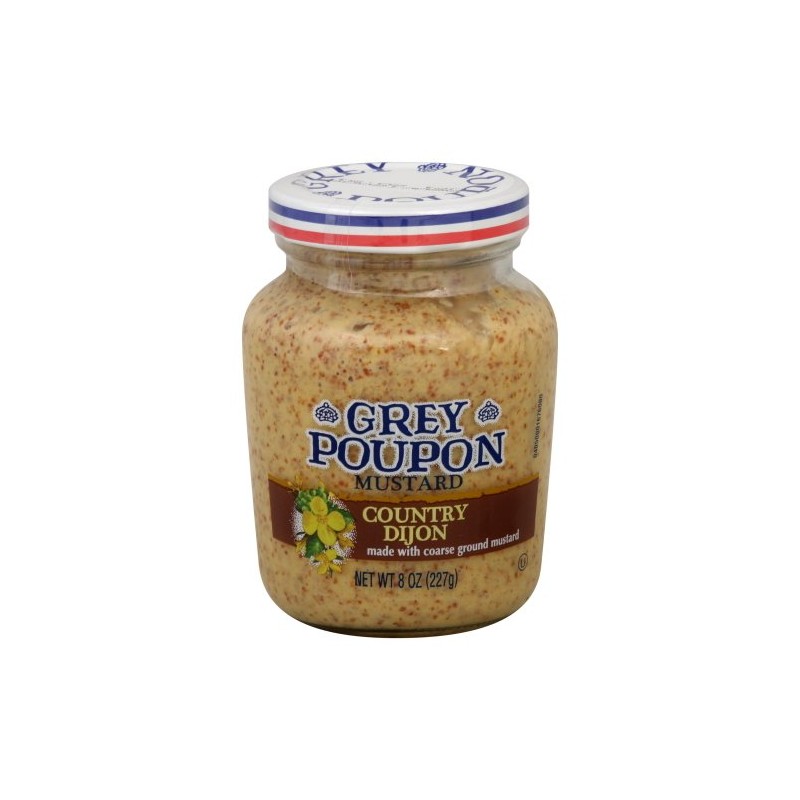 Grey Poupon Country Dijon Mustard 8 oz (Pack of 12)