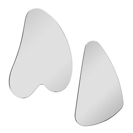 2pc Multifunctional Ultra-thin Stainless Steel Blackhead Scraper, Rounded Face Massage Plate, Blackhead Scraper, Facial Oil/Hair Follicles Clean, Slimming Face Scraper, Beauty Salon, Home Usable,