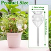 Haawooky 8 Pack Self Watering Globes,Clear Glass Plant Water Bulbs,Hand