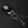 [FEGVE] TISUR Motorcycle Key Holder, Titanium Belt, Carabiner, Stylish, Key