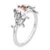 TJC Couple Bird Ring in Platinum and Rose Gold Plated