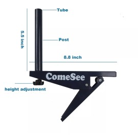 Comesee Ping Pong Net Set Table Tennis Table Post Professional Spring Activated Clamp...