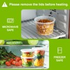 LATERN 24Pcs Plastic Food Containers with Lids, 720ml /24oz Reusable