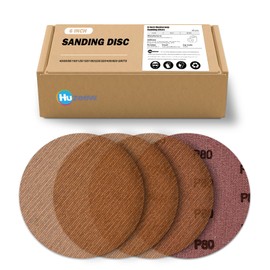 Huzeew 50PCS Mesh Abrasive Sanding Discs, 6-Inch 60-240 Grit Dust-Free Hook and Loop Sanding Disc, Compatible with Angle Grinder, Orbital Sander, Die Grinder