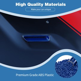 PDKLIN for Challenger Hood Scoop Vent Cover Trim Fit for Dodge Challenger 2009-2014 Blue Exterior Accessories 2pcs