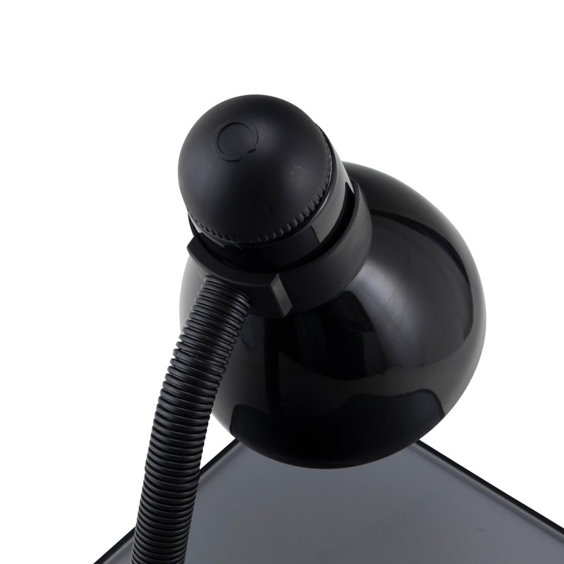 V- Light Black Adjustable Desk Lamp with Heavy Duty Clamp