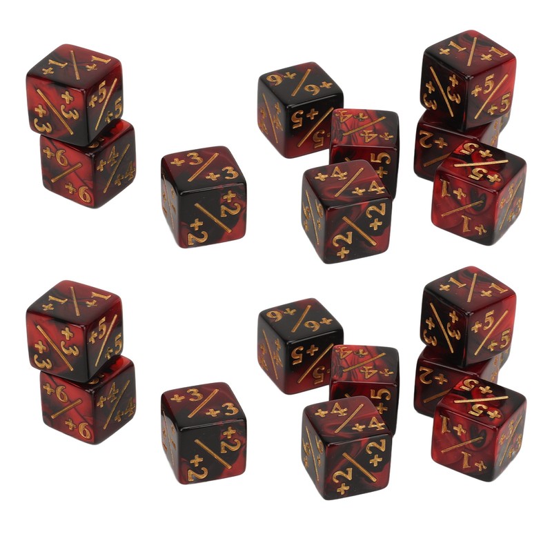 20PCS 6 Sided Dice Set for Kids 16MM Plastic Educational