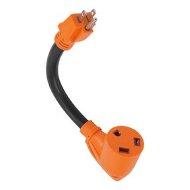 maXpeedingrods RV Power Adapter Cord 15Amp to 30Amp, NEMA 5-15P to TT-30R Heavy Duty 10 AWG Wire with ETL Certification for RV Camper Caravan Trailer