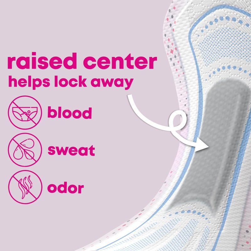 U by Kotex Balance Teen Ultra Thin Overnight Pads with