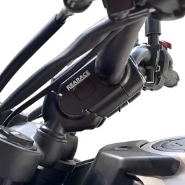 REARACE Motorcycle Handlebar Risers, Handlebar Risers Mount Clamp Kit 43mm Height Compatible with Royal Enfield Himalayan 450 2024, Guerrilla 450 2025