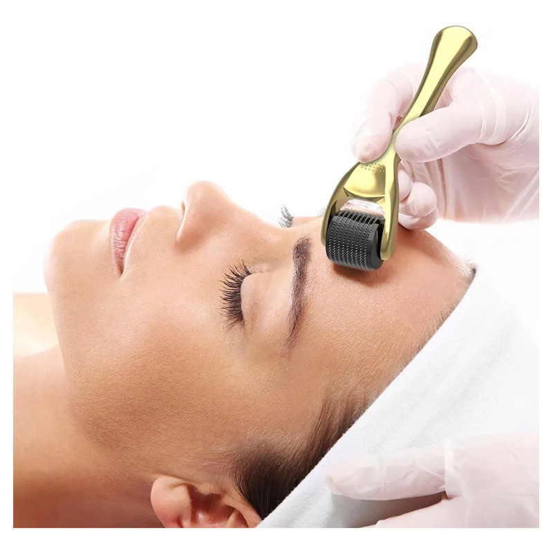 Derma Roller 0.5mm Para Barba Y Facial 540 Microagujas