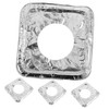 Operitacx 10Pcs Gas Stove Burner Liners Thickened Aluminum Foil Protectors