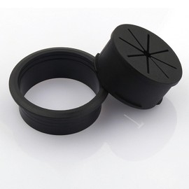 TuTuYa Desk Grommet, 6PCS Flexible 3-1/6inch (80mm) Black Desk Cable Grommet Desk Cable Hole Covers with Hole Saw, Ideal Solution for Office and Home Table Cable (Black, 3-1/6inch_80mm)
