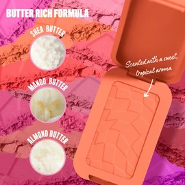 NYX Professional Makeup Buttermelt Powder Blush, Up To 12H Wear, Seamless Blending, Fade and Transfer Resistant, With Shea and Mango Butter, Vegan Formula, Shade: Sooner The Butta
