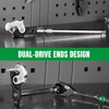 3-Piece Adjustable Crows Foot Wrench Set, 1/4" & 3/8" &