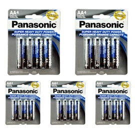 Panasonic 20pc AA Batteries Super Heavy Duty Power Carbon Zinc Double A Battery 1.5v
