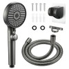 High Pressure RV Shower Head with Hose and 5 Spray