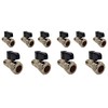Aumix 15mm x 12mm Isolating Valve with Handle UK Compression