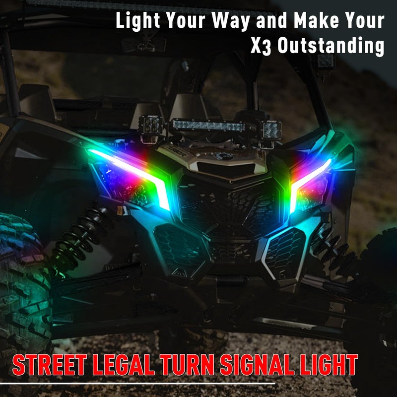 Beatto X3 Turn Signal Fang Light With White and Amber