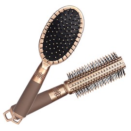 FOMIYES 2pcs Boar Bristle Hair Brush Detangler for Men Boys and Girls Travel Hair Combs Scalp