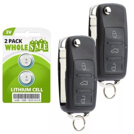 Wholesale-24-7 2 Replacement For 02 2003 2004 2005 Volkswagen Golf Jetta Passat Key Fob Remote