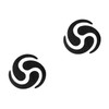 Set of 2 Swirl Logo Side Cover for Simson S50,