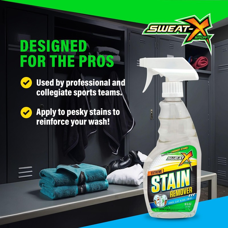Sweat X Extreme Stain Remover – Multi-Purpose Nontoxic Stain Spray