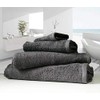 linenHall 500gsm, Combed Organic Cotton Hand Towels in Charcoal