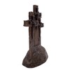 DeLeon Three Standing Nail Crosses on Top of Rock, 11