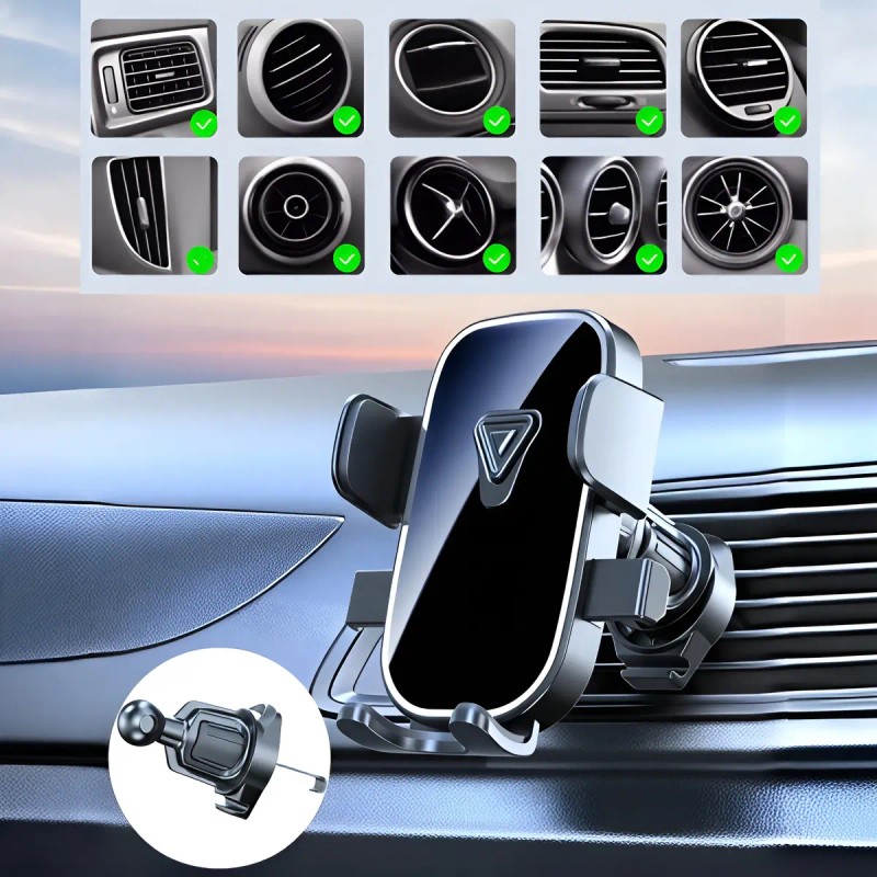 Soporte Para Celular Coche,porta Celular Carro 3en1 Estable