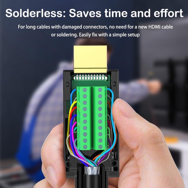 HDMI 3 in 1 HDMI Repair Kit Include HDMI Solderless