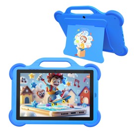 Android 14 Kids Tablet Toddler Tablet for Kids, 10 inch 8GB RAM+64GB ROM Tableta for Boys Girls, 10" 1280*800 IPS Safety Eye Protection Screen Parental Control APP Latest Model Kid Tablets WIFI Tab PC