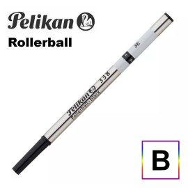 Pelikan 338 Rollerball Pen Refill, Choose Point Size & Ink Color - 957027 Broad Black