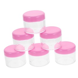 PACKOVE 12pcs Small Cosmetic Sample Containers Thick-walled Transparent Jars for Creams Lotions and Powders Refillable and Leak Travel Essentials