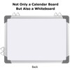EAONE 16x12 in Double Side Whiteboard Calendar & Cork Board