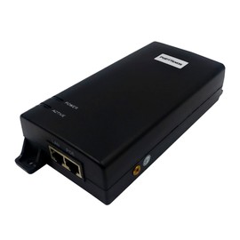 Poe Texas PoE Injector - 802.3bt PoE++ Single Port 4 Pair Power Over Ethernet Injector - 6KV Surge Protection - Active PoE Adapter 55V 60W Output - 10/100/1000 Gigabit Data - Wall Mount Plug & Play