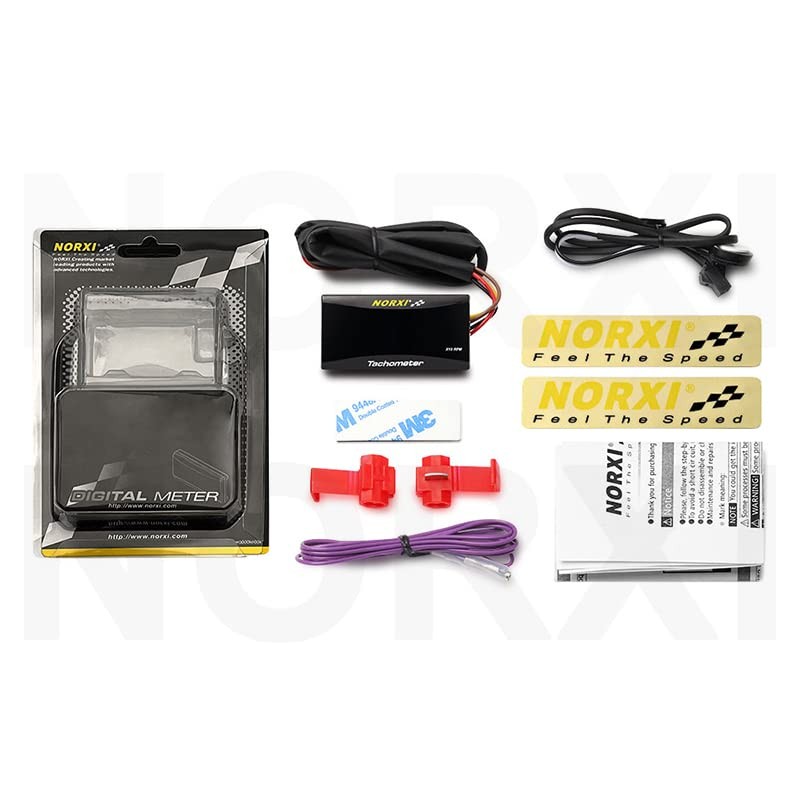 Universal Digital Tachometer RPM Meter Motorcycle Tachometer Car Gauge Waterproof