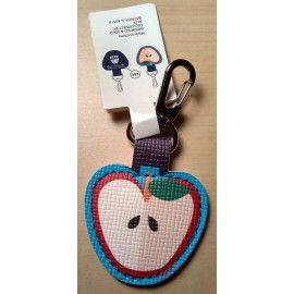 ALDI Quarter Slot Apple Shaped Key Fob Chain Ring Tag Holder NEW