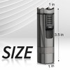 Kantion Torch Lighter, 4 Jet Flame Lighter Refillable Butane Windproof