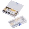 240Pcs Leather Rivet Double Caps Tubular 2 Sizes Metal Set