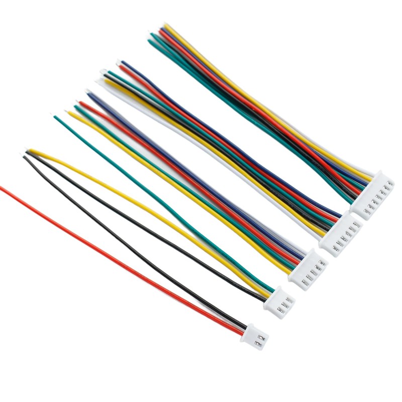2.54mm XH Connector Socket Kit - Pre-Crimped Cables, 2/3/4/5/6/7-Pin Housing,