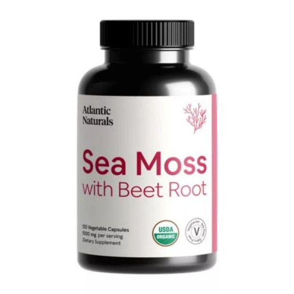 Atlantic Naturals Sea Moss Superfood Capsules with Beet Root -