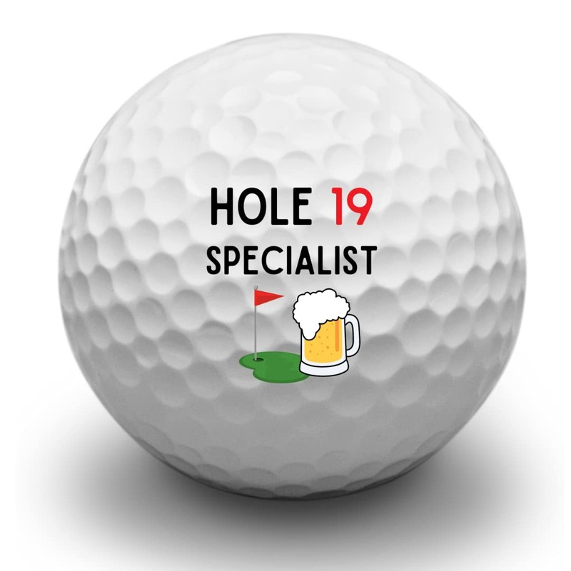 Second Ave Pack of 3 Joke Funny Golf Balls Hole