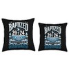 Baptized in 2024 Shirt Bible Verse for Christian Baptism Throw